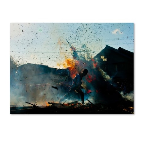 Tetsuya Hashimoto 'Fire Festival' Canvas Art,24x32